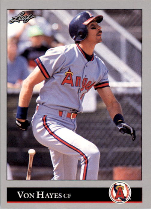 Von Hayes Signed 1992 Topps Baseball Card - Philadelphia Phillies
