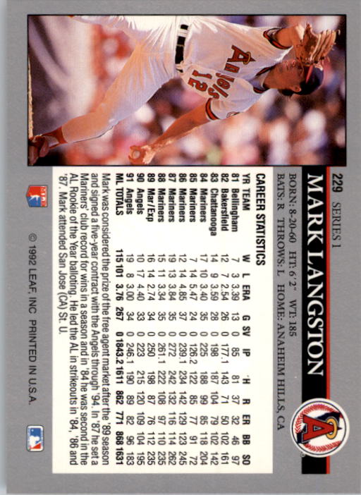 Sports Card Back