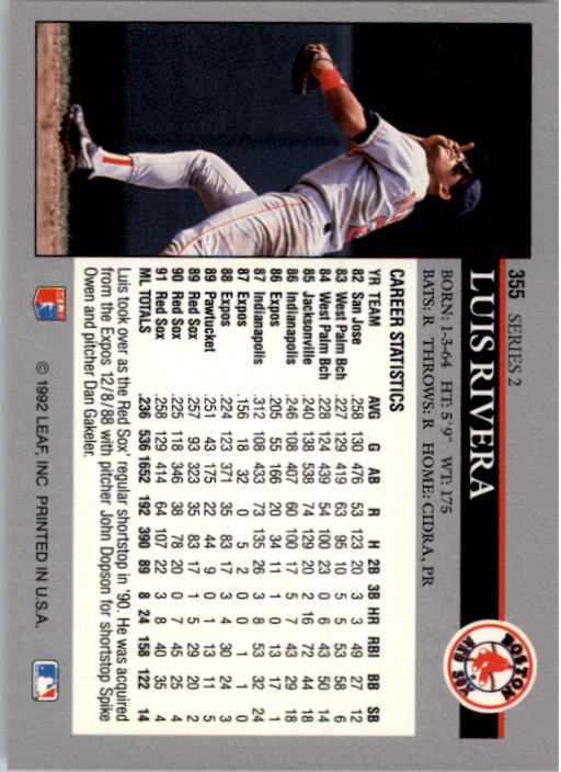Sports Card Back