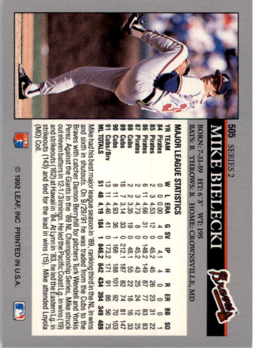 Sports Card Back
