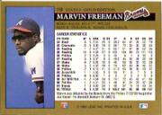 1992 Leaf Black Gold #110 Marvin Freeman back image