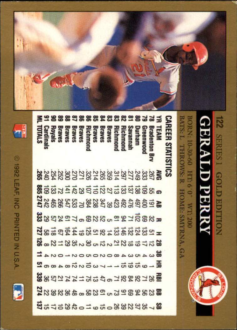 A8038- 1992 Leaf Black Gold Baseball Card #s 1-200 -You Pick- 15+ FREE US SHIP - Picture 140 of 249