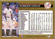 1992 Leaf Black Gold #156 Roberto Kelly back image