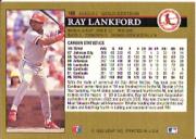 1992 Leaf Black Gold #195 Ray Lankford back image