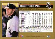 1992 Leaf Black Gold #210 Bobby Thigpen back image