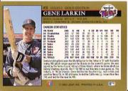 1992 Leaf Black Gold #415 Gene Larkin back image