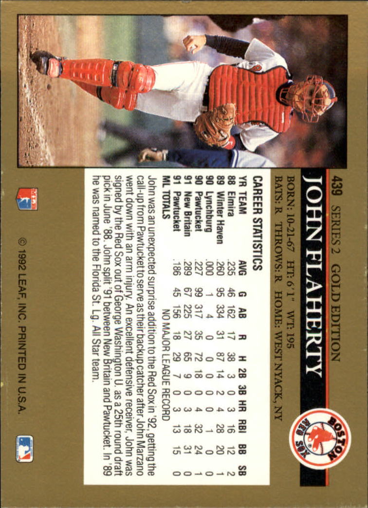 A8038- 1992 Leaf Black Gold Baseball Cards 401-528 -You Pick- 15+ FREE US SHIP - Picture 53 of 146