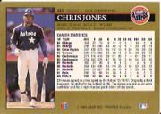 1992 Leaf Black Gold #444 Chris Jones back image