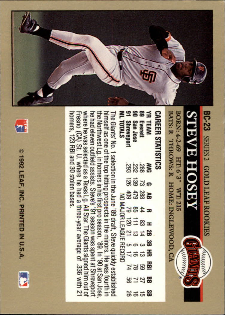 1992 Leaf Gold Rookies #BC4 Kenny Lofton - NM-MT