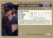 1992 Leaf Gold Rookies #BC24 John Doherty back image