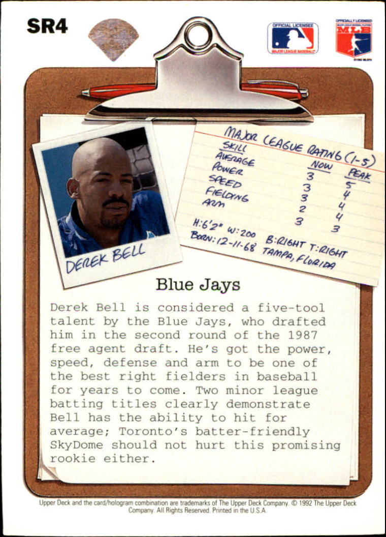 1992 Upper Deck Baseball Scouting Report Insert Singles - You Choose - Bild 9 von 50