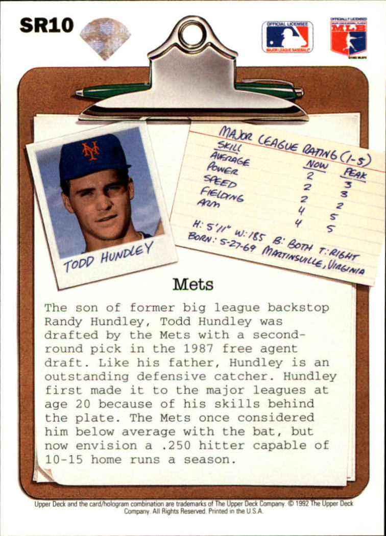 1992 Upper Deck Baseball Scouting Report Insert Singles - You Choose - Bild 21 von 50