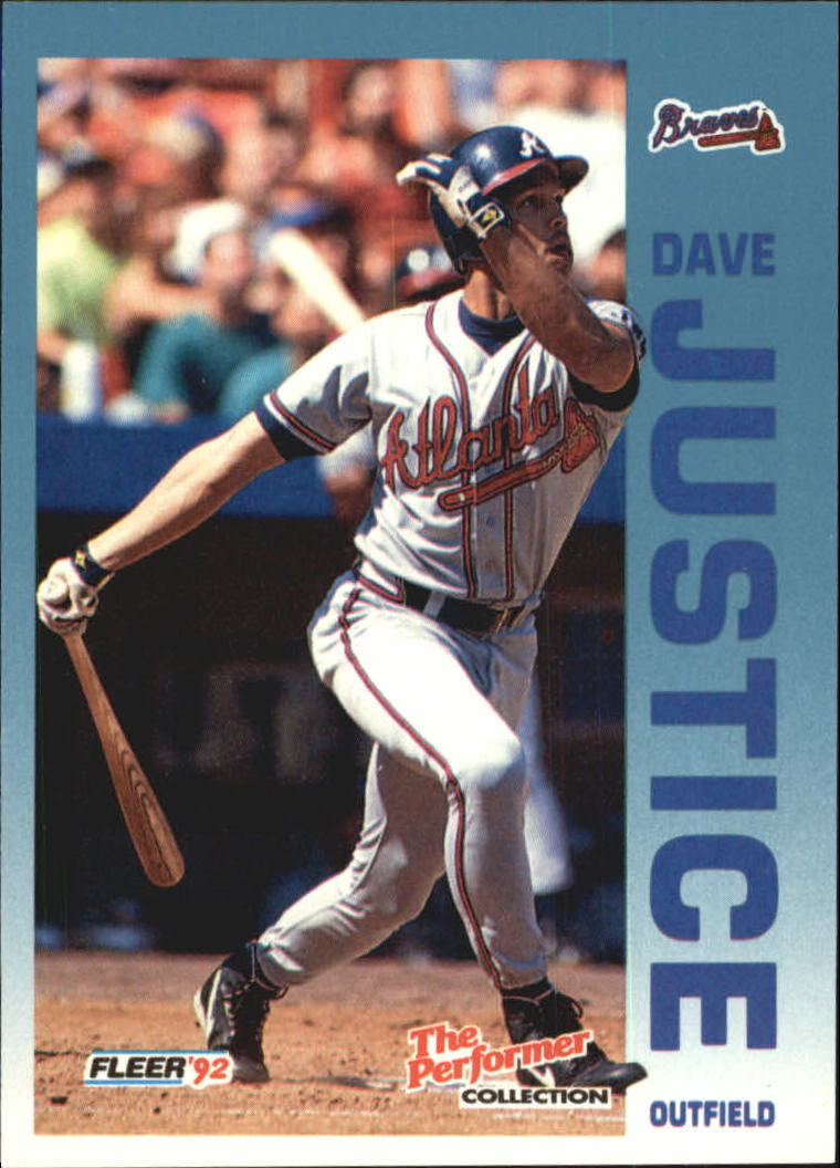 1992 Fleer Citgo The Performer #8 Dave Justice