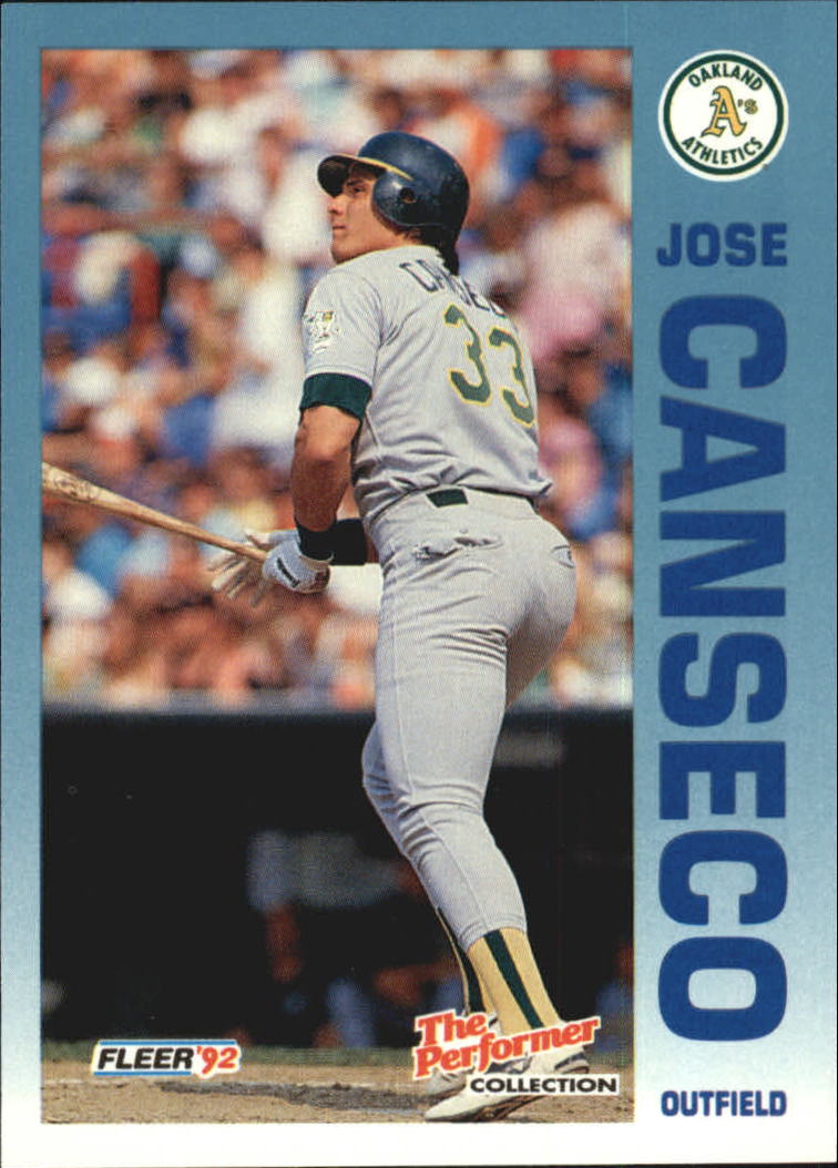 1992 Fleer Citgo The Performer #13 Jose Canseco