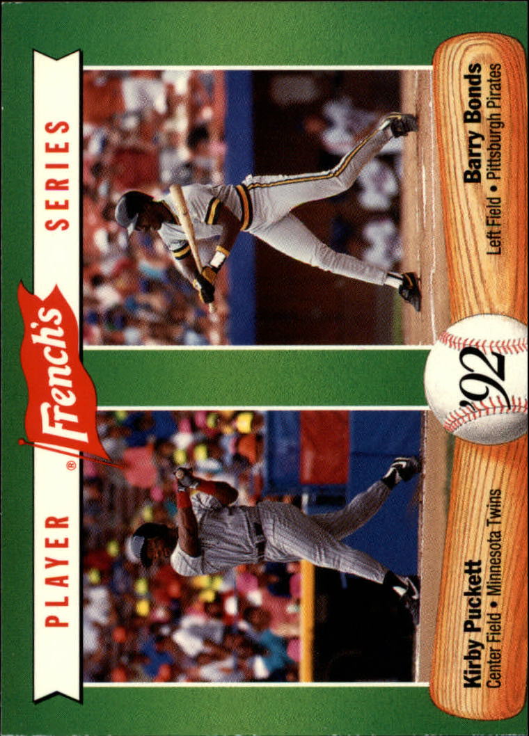 1992 French's #7 Kirby Puckett/Barry Bonds
