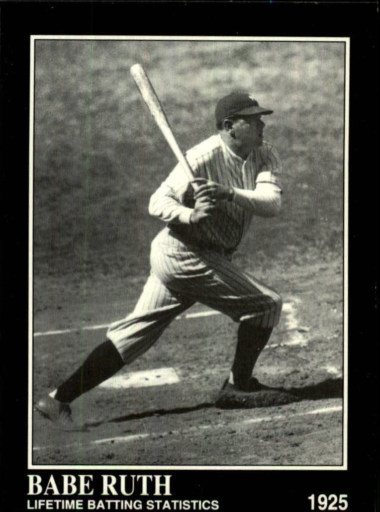 1992 Megacards Ruth #2 Lifetime Batting/Statistics 1925 - NM-MT
