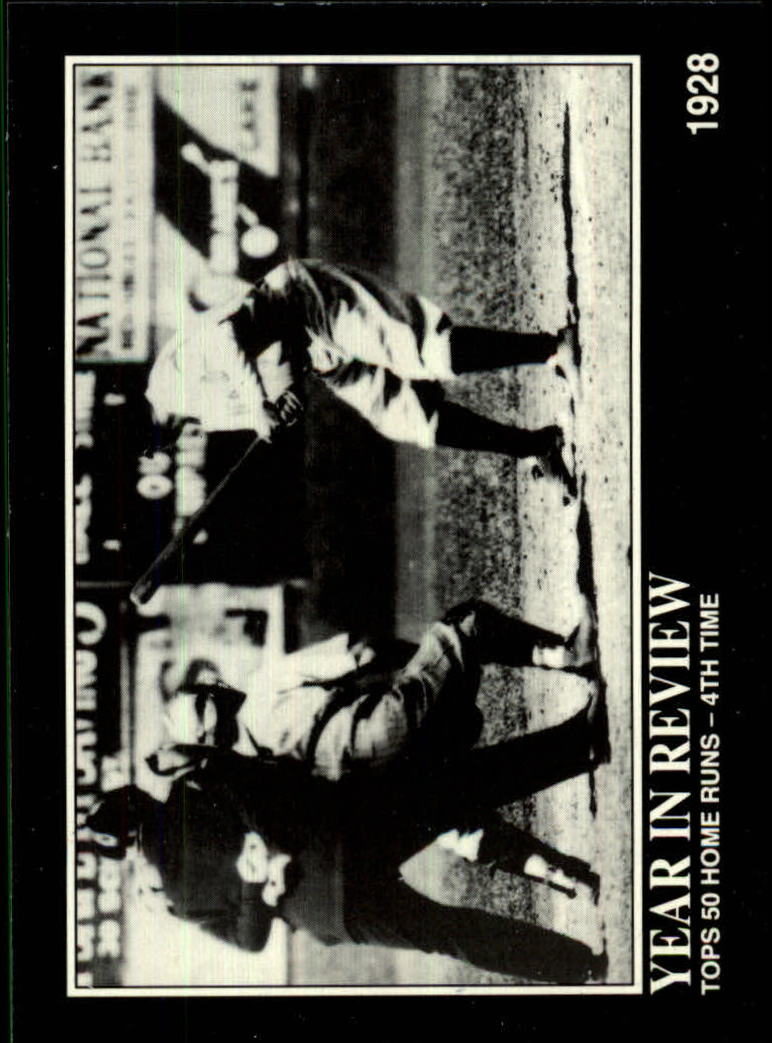 1992 Megacards Ruth #20 Tops 50 Home Runs-4th/Time 1928