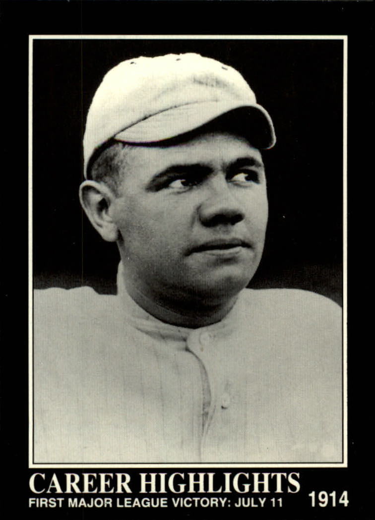 1992 Megacards Ruth #71 First Major League/Victory: July 11, 1914