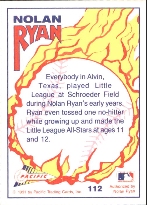 B0005- 1991-92 Pacific Ryan Texas Express Baseball -You Pick- 15+ FREE US SHIP - Picture 215 of 431