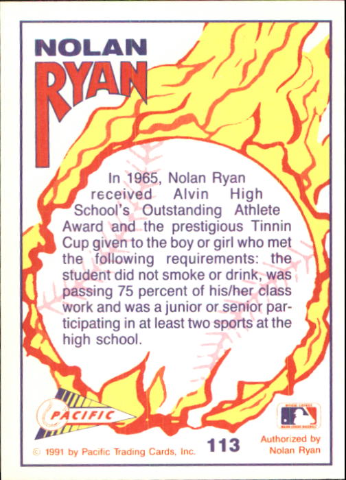 B0005- 1991-92 Pacific Ryan Texas Express Baseball -You Pick- 15+ FREE US SHIP - Picture 217 of 431