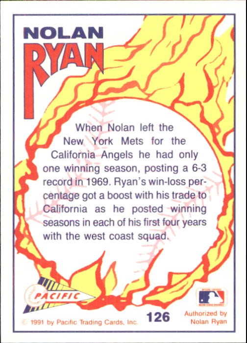 B0005- 1991-92 Pacific Ryan Texas Express Baseball -You Pick- 15+ FREE US SHIP - Picture 243 of 431