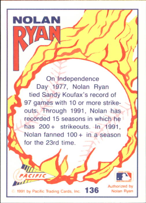 B0005- 1991-92 Pacific Ryan Texas Express Baseball -You Pick- 15+ FREE US SHIP - Picture 263 of 431