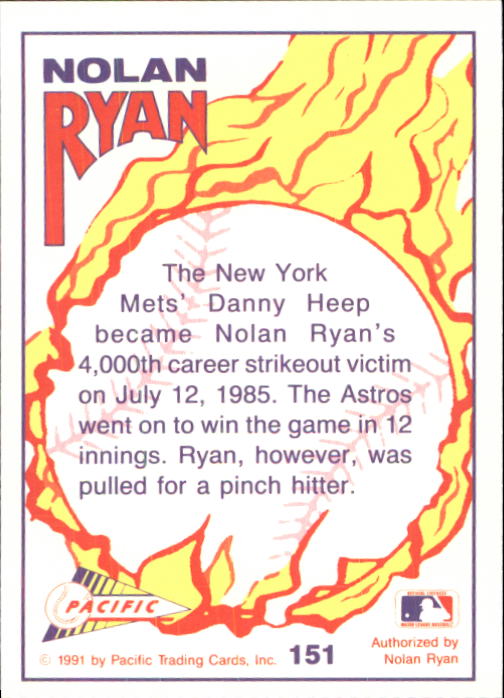 Ryan's 4,000th strikeout, 07/11/1985