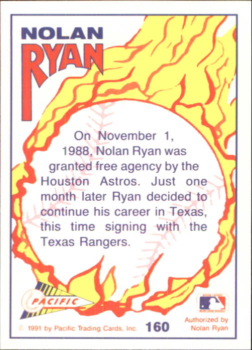 B0005- 1991-92 Pacific Ryan Texas Express Baseball -You Pick- 15+ FREE US SHIP - Picture 311 of 431