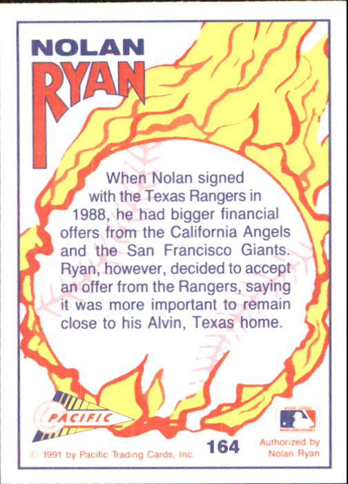 B0005- 1991-92 Pacific Ryan Texas Express Baseball -You Pick- 15+ FREE US SHIP - Picture 319 of 431