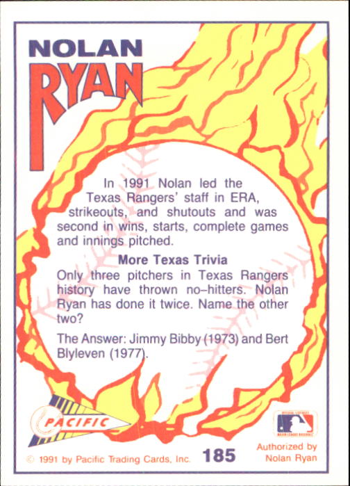B0005- 1991-92 Pacific Ryan Texas Express Baseball -You Pick- 15+ FREE US SHIP - Picture 361 of 431