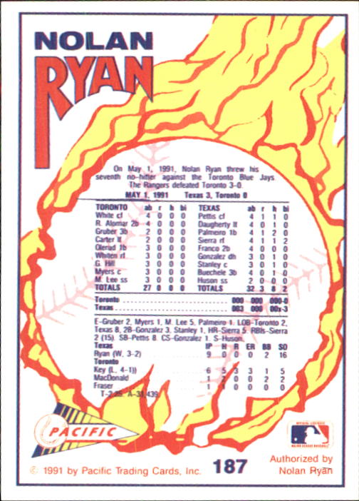 B0005- 1991-92 Pacific Ryan Texas Express Baseball -You Pick- 15+ FREE US SHIP - Picture 365 of 431