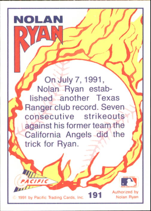 B0005- 1991-92 Pacific Ryan Texas Express Baseball -You Pick- 15+ FREE US SHIP - Picture 373 of 431