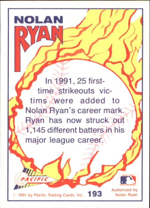 B0005- 1991-92 Pacific Ryan Texas Express Baseball -You Pick- 15+ FREE US SHIP - Picture 377 of 431