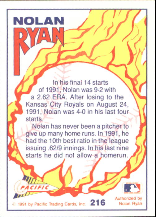 B0005- 1991-92 Pacific Ryan Texas Express Baseball -You Pick- 15+ FREE US SHIP - Picture 423 of 431