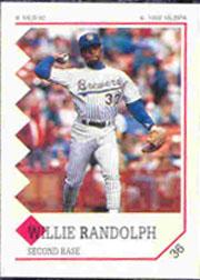 1992 Panini Stickers #36 Willie Randolph