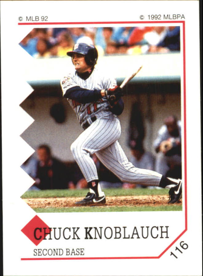 1992 Panini Stickers #116 Chuck Knoblauch