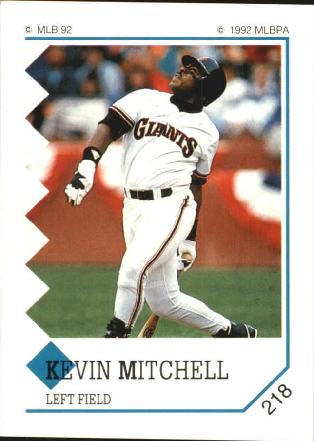 1992 Panini Stickers #218 Kevin Mitchell