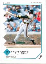 1992 Panini Stickers #258 Barry Bonds
