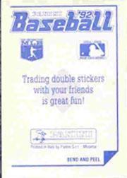 1992 Panini Stickers #277 Ken Griffey Jr. AS back image