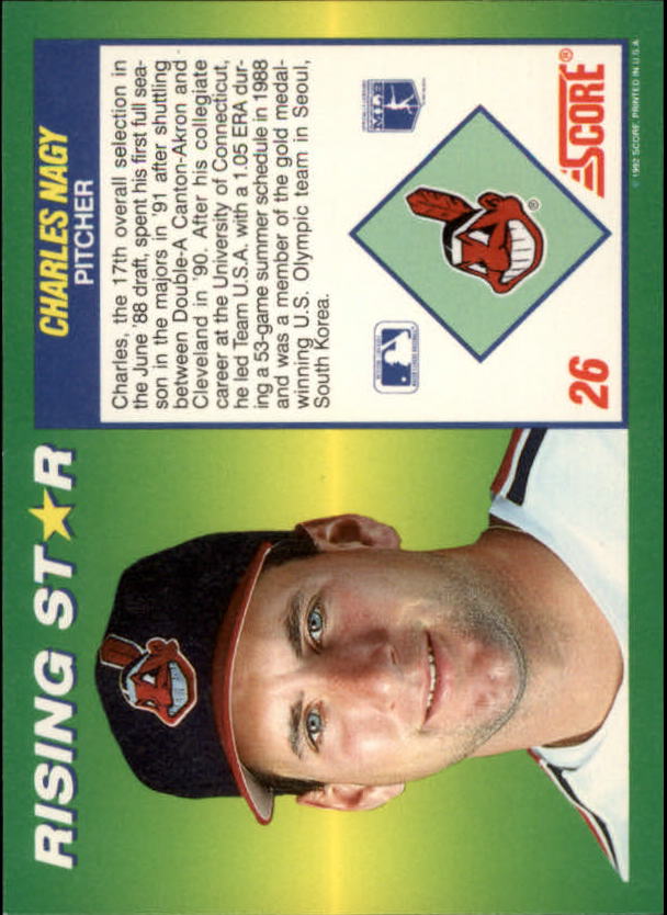 A7378- 1992 Score 100 Rising Stars BB Cards 1-100 -You Pick- 15+ FREE US SHIP - Picture 50 of 186