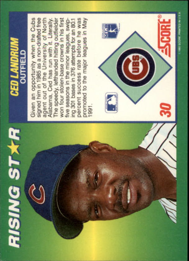 Sports Card Back