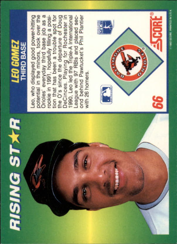 A7378- 1992 Score 100 Rising Stars BB Cards 1-100 -You Pick- 15+ FREE US SHIP - Picture 122 of 186