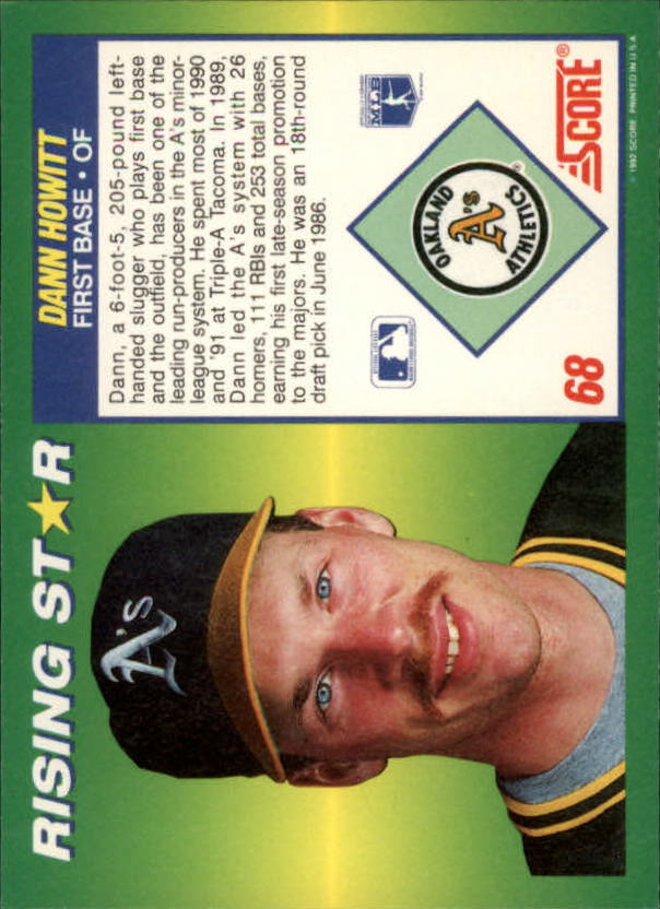 A7378- 1992 Score 100 Rising Stars BB Cards 1-100 -You Pick- 15+ FREE US SHIP - Picture 126 of 186