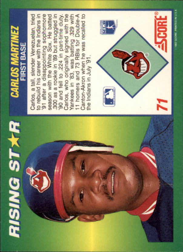 A7378- 1992 Score 100 Rising Stars BB Cards 1-100 -You Pick- 15+ FREE US SHIP - Picture 132 of 186