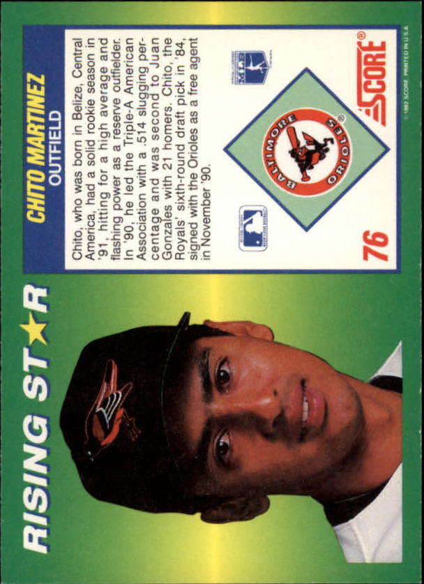 A7378- 1992 Score 100 Rising Stars BB Cards 1-100 -You Pick- 15+ FREE US SHIP - Picture 142 of 186