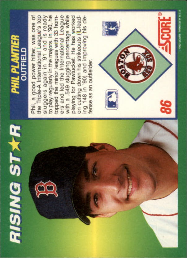 A7378- 1992 Score 100 Rising Stars BB Cards 1-100 -You Pick- 15+ FREE US SHIP - Picture 160 of 186