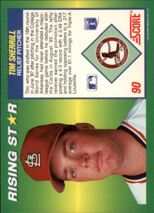 A7378- 1992 Score 100 Rising Stars BB Cards 1-100 -You Pick- 15+ FREE US SHIP - Picture 168 of 186