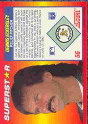 1992 Score 100 Superstars #56 Dennis Eckersley back image