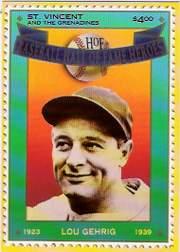 Lou Gehrig New York Yankees #4 HOF Danbury Mint All Star 8
