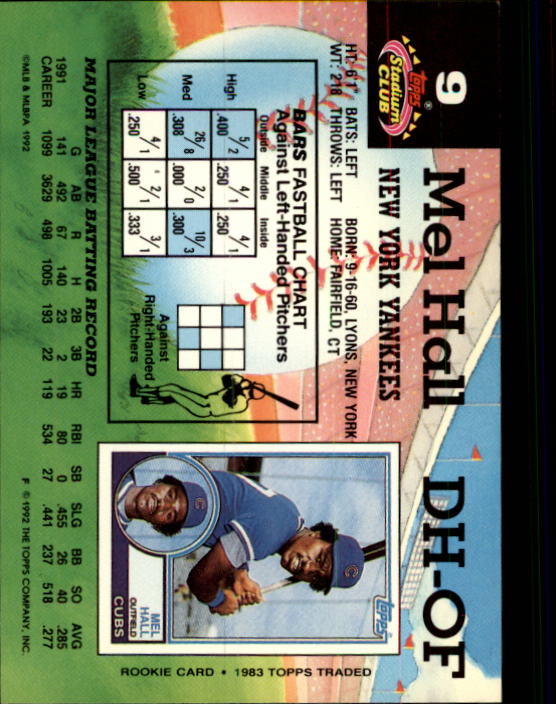 A6796- 1992 Stadium Club Baseball Card #s 1-250 -You Pick- 15+ FREE US SHIP - Picture 17 of 499
